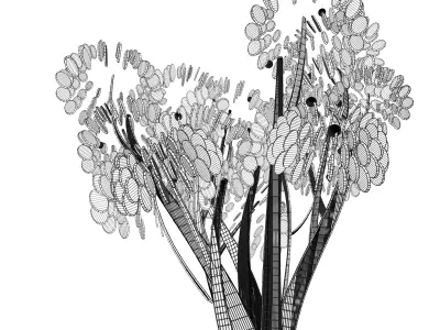 Cartoon tree S2Cv2 3D model