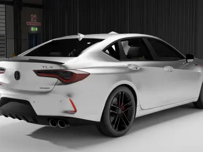 Acura TLX Type-S 2025 Low-poly 3D model