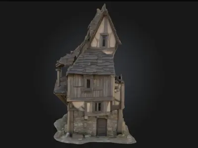 Whimsical Cottage  A Storybook Sanctuary 3D model
