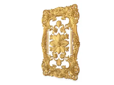 classical door decor 16 3D model