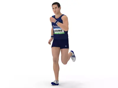 Athlete Runner 3D model