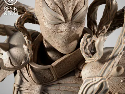 Wicked Marvel Agent Venom Portrait Bust 3D print model