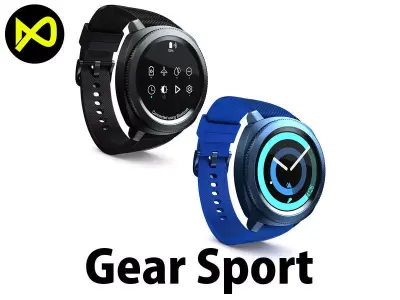 Samsung Gear Sport Set 3D model