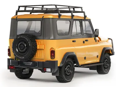 UAZ Hunter expedition 2019 3D model