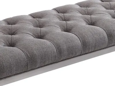 Loden Upholstered Bench 3D model