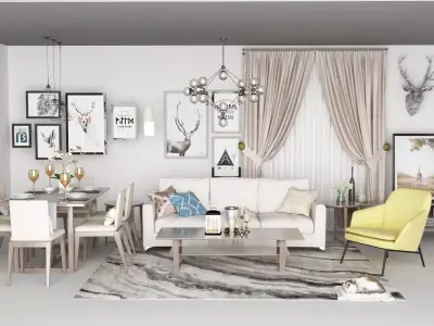 Design Set 1 - Furniture 3D model