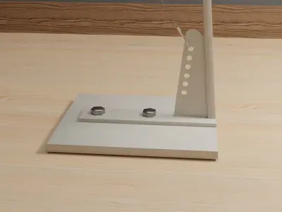 Standing light FL225W Low-poly 3D model