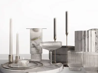 Table Decor Kitchen 3D model