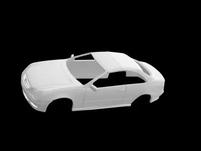 Mercedes Benz C55 AMG w209 Cabrio 3D print model