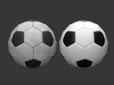 Soccer Ball Free low-poly 3D model 3