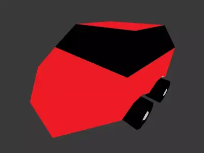Cartoon Car Free low-poly 3D model get