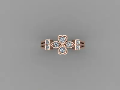 Solitaire Ring SR68 Version 1 3D model