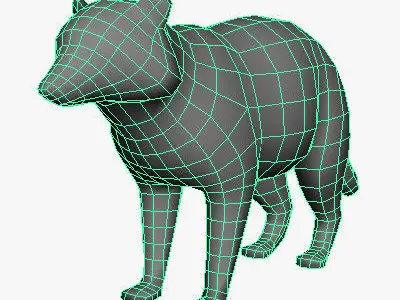 Low Poly Raccoon bear Low-poly 3D model