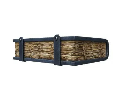 Old spell book Low-poly 3D model