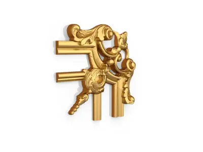 Classic decor ornament 140 3D model