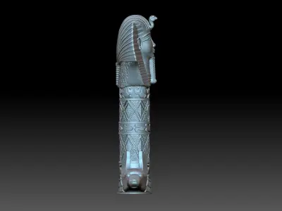 Tutankhamun egyptian scepter 3D print model