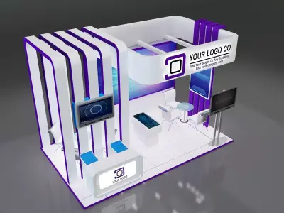 Booth Stand Exhibition a647c 3D model