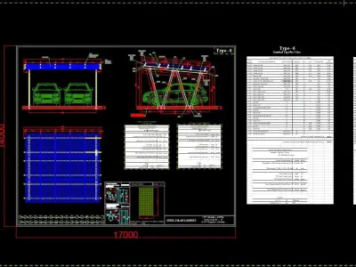 6 kWp Solar Carport Project Type 6 3D model