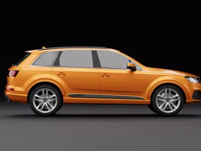 Audi Q7 Tfsi e Orange 3D model