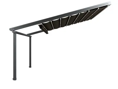 Motorized Pergola 5 chrome matte 3D model