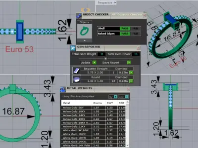Jewelry stl 3dm Ring Model jr00225 3D print model