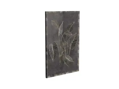 Botanical Canvas Wall Art Low-poly 3D model