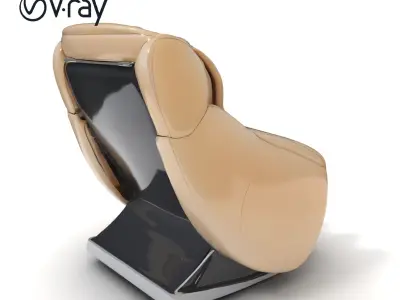 Luxurious Massage Chair D Model Pack Low-poly 3D model