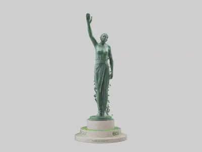 The Eco Revolution Statue model 3D model