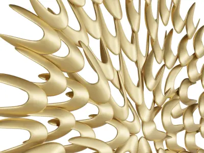 Starburst Metal Sculpture 3D model