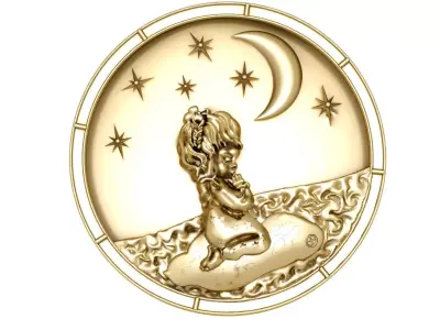 Child Pendant 3D print model