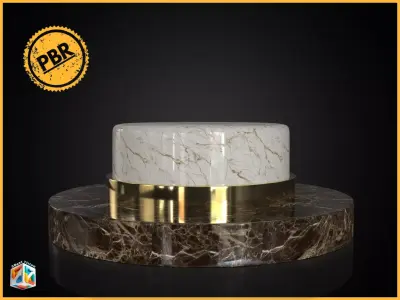 Luxury Trophy Award Stand base 3D model