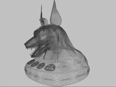Anubis head 3D model