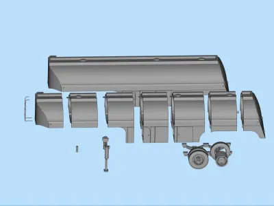  Fuel Tanker trailer for Truck from the movie Duel 3D print model