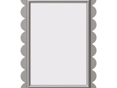 Medium Scallop Mirror by Reid and Wright 3D model