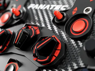 Fanatec Clubsport Formula V2-5 Steering Wheel 3D model