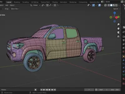 Toyota car modeling  3D model