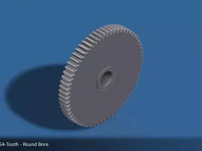 64-Tooth Spur Gear 03 3D print model