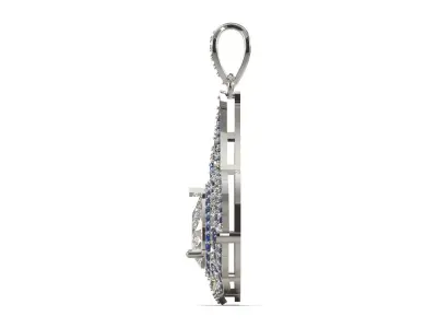 Ready for casting file for the Royal Teardrop pendant jp0407 3D print model