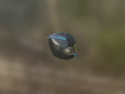 helmet Low-poly 3D model