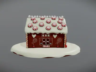 HouseCake Cartoon Free low-poly 3D model