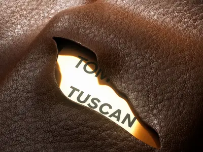 Tom Ford Tuscan Leather perfume bottle 3d model  3D model