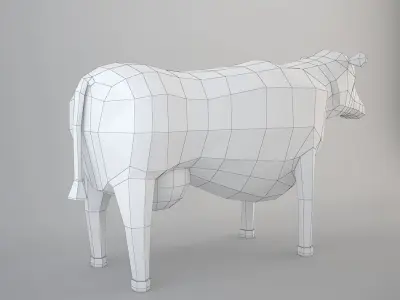 Cartoon Cow 3D model order