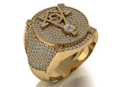 men ring 3D print model