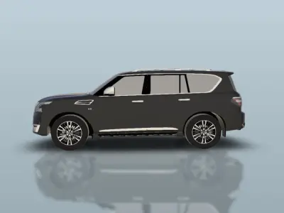Nissan Patrol Platinum 2021 3D print model