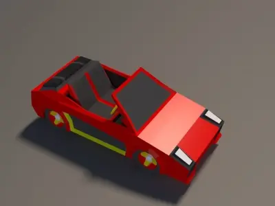 Low Poly Car Pack 01 Low-poly 3D model