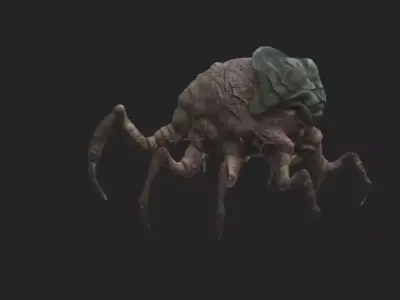 Insect worms  Low-poly 3D model