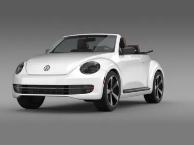 VW Beetle Cabrio 2013 3D model