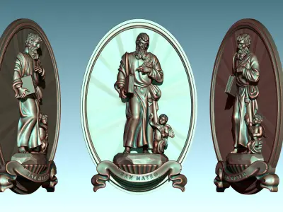 Matthew-Mateo Evangelist - CNC 3D print model