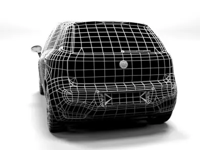 FIAT PUNTO EVO 5DOOR LOWPOLY Low-poly 3D model