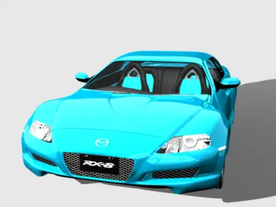 Mazda-RX8 mazda sports car 3D model